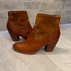 FRYE Women's Tessa Zip Short Brown Boot, Size 11